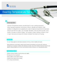 Thumbnail of document Data Sheet - Bearing Temperature Sensors